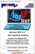 PDF: Cennik i zamówienie programu NapLin DXF 2.5 bez regulacji zwisów licencje bezterminowe