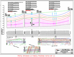 Profil linii elektroenergetycznej WN 110 kV za pomocą programu NapLin DXF (nN, SN i WN)